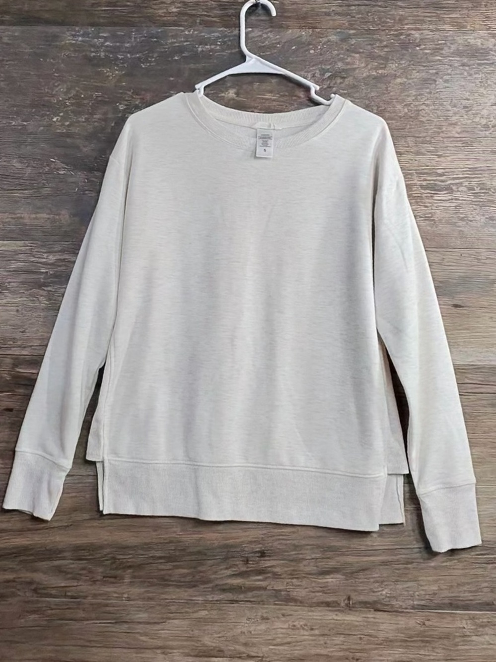 Jockey Women's Crewneck Sweatshirt in Light Beige